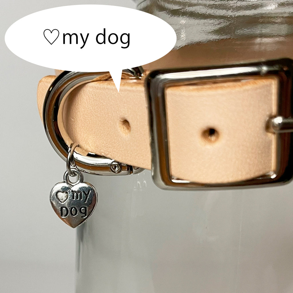 Collar Goatskin with ribbon,charms【Size order】