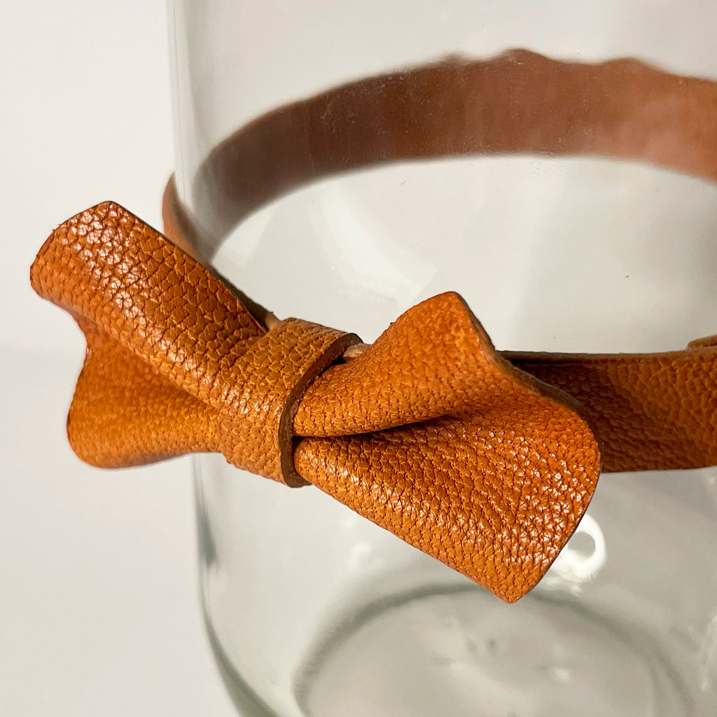 Collar Goatskin with ribbon,charms【Size order】